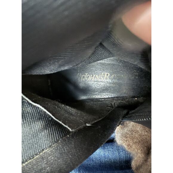 St John’s Bay Womens Knee High Boots Size 8.5 M Black 100% Leather Square Toe - Picture 11 of 11